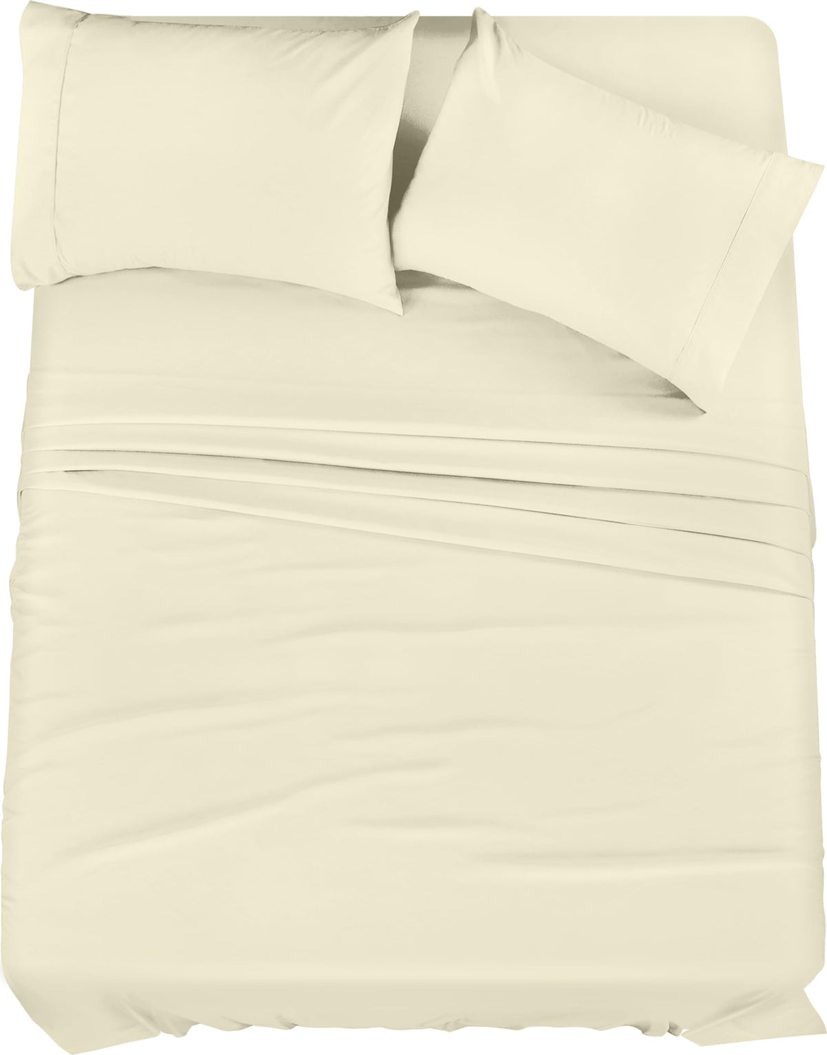 Utopia Bedding King Bed Sheets Set - 4 Piece Bedding - Brushed Microfiber - Shrinkage And Fade Resistant - Easy Care (King, Ivor