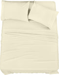 Utopia Bedding Queen Bed Sheets Set - 4 Piece Bedding - Brushed Microfiber - Shrinkage And Fade Resistant - Easy Care (Queen, Iv