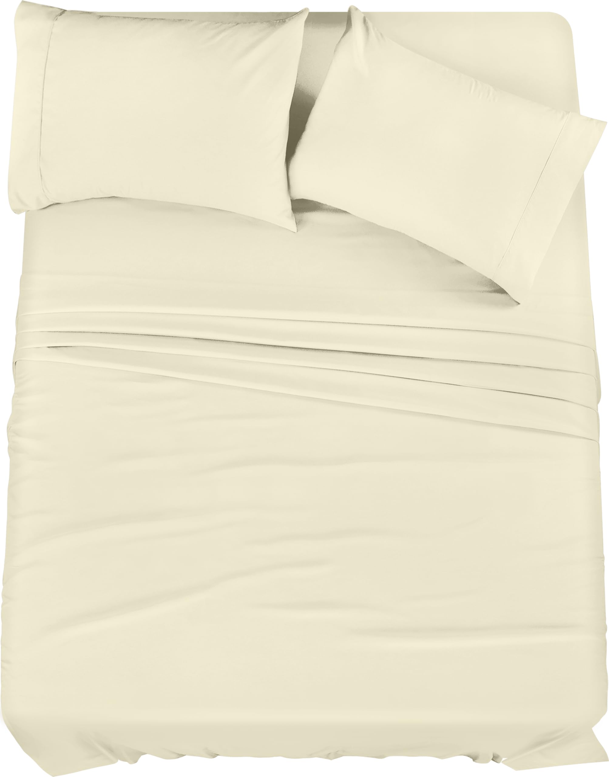 Utopia Bedding Queen Bed Sheets Set - 4 Piece Bedding - Brushed Microfiber - Shrinkage And Fade Resistant - Easy Care (Queen, Iv