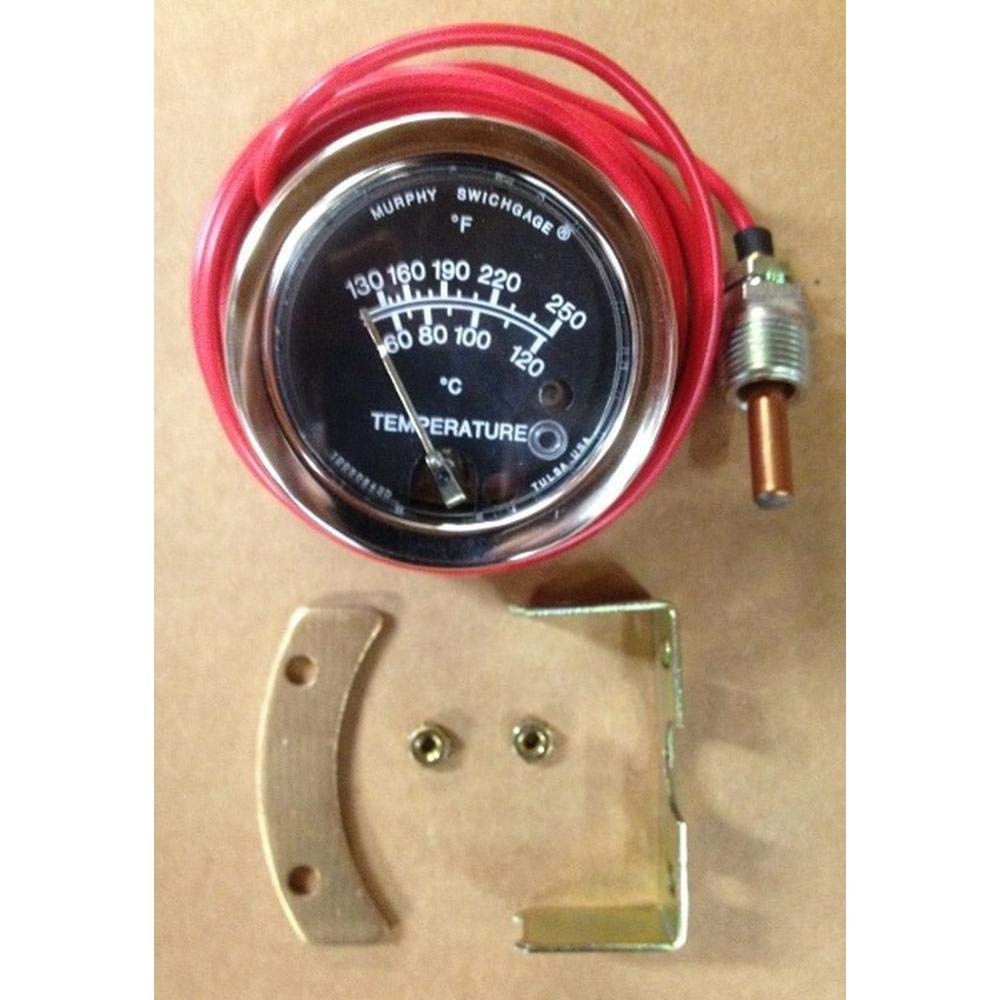Reliable Aftermarket Parts Our Name Says It All 4W2683 New Oil Temperature Gauge Indicator Temp Guage + Brckts Fits Caterpillar