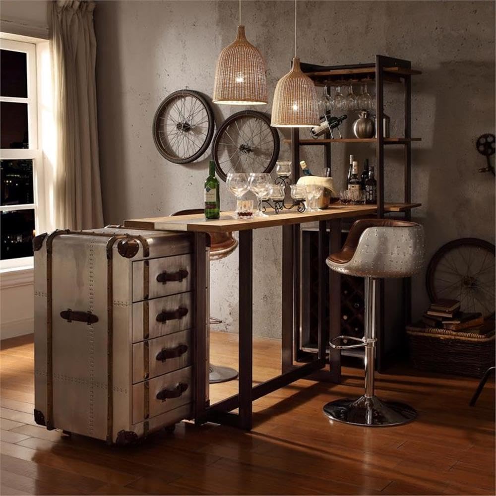 Brancaster 96556 Top Grain Leather Stool - Thumbnail 5