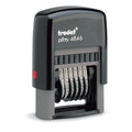 Trodat Printy 4846 Ziffernstempel 6 Places Including Special Character, Character Height 4 Mm, Black