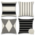 Otostar Outdoor Waterproof Decorative Throw Pillow Covers 20X20 Inch Geometry Pillow Cases Square Cushion Case Garden Pillow Cov