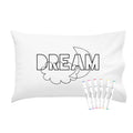 Oh, Susannah Dream Coloring Pillowcase Kit (1 Pillow Cover 20 By 30 Inches) With Permanent Fabric Markers Included Kindergarten