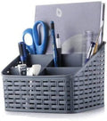 Storage Basket 5 Sec  MultiCompartment Organizer Basket With Five Sections For Home And Office Use, Plastic Storage Bin With D