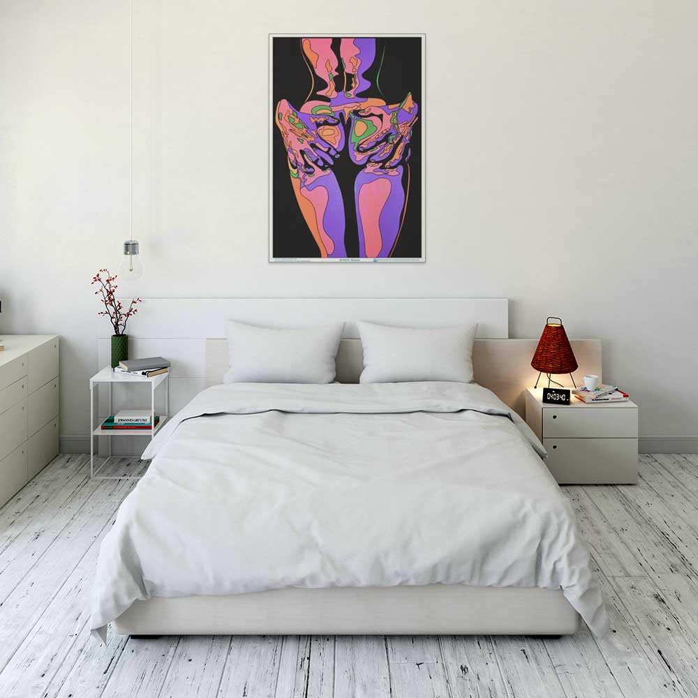 Squeeze (By Audrey Herbertson) Blacklight Poster - Authentic Flocked Poster With Blacklight-Reactive Printing - 23'' X 35''