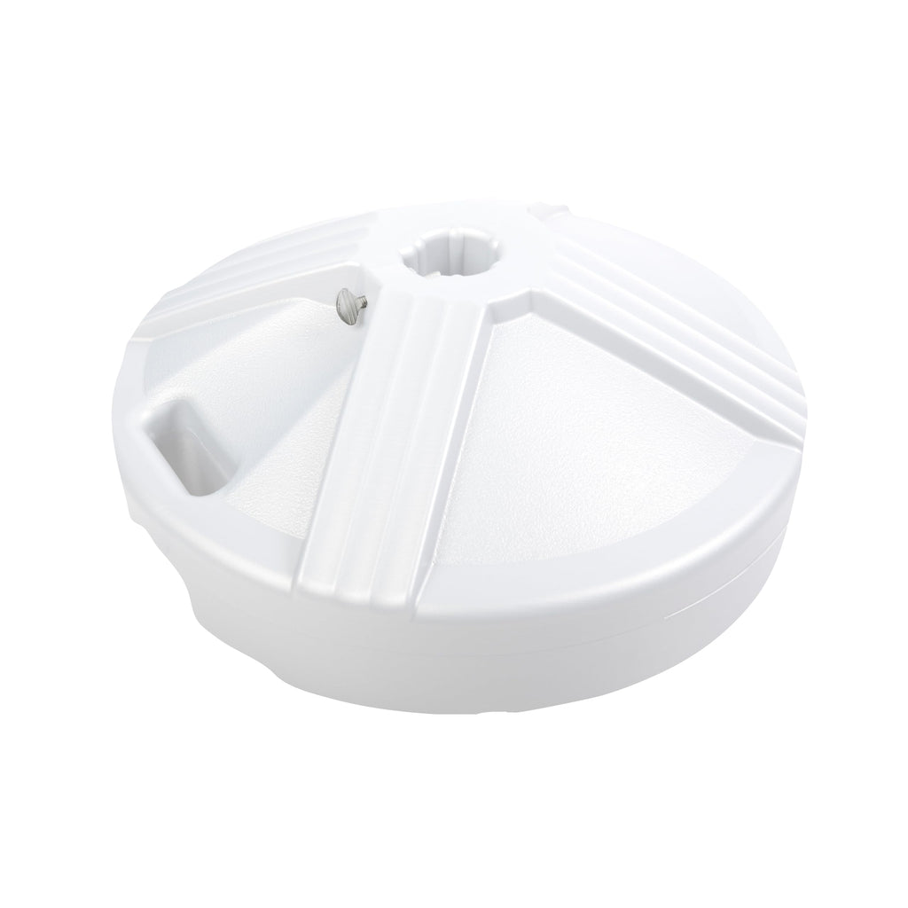 Us Weight Durable Fillable Umbrella Base Designed To Be Used With A Patio Table (White)