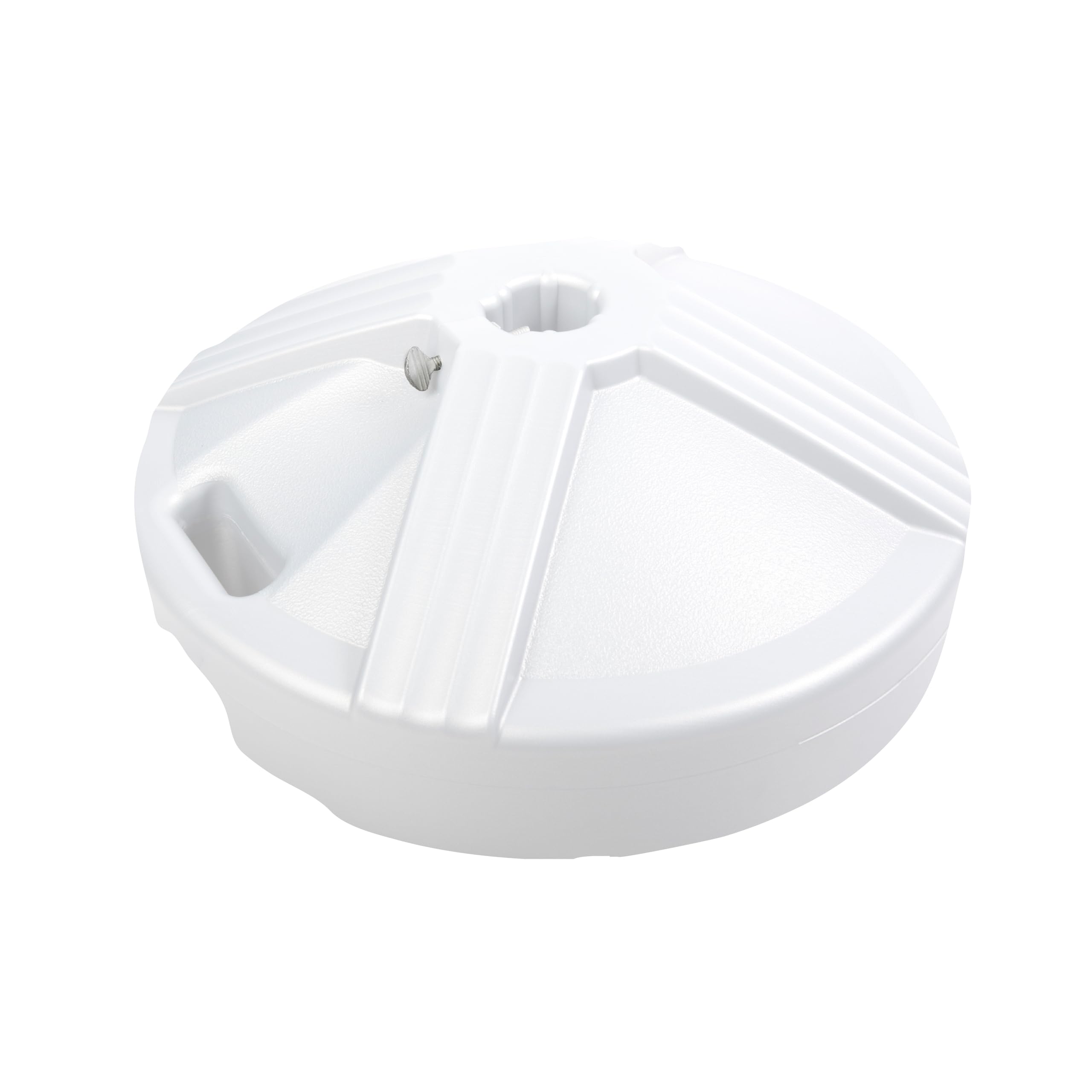 Us Weight Durable Fillable Umbrella Base Designed To Be Used With A Patio Table (White)