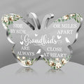 Jetec Grandma Gift Grandma Birthday Gift Acrylic Heart Shape Butterfly Shape Grandma Sign from Granddaughter Grandson Thoughtful