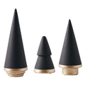KiaoTime Halloween Simple Elegant Ceramic Christmas Tree Tabletop Counter Centerpiece Mantel Shelf Home Decor Accents Xmas Chris