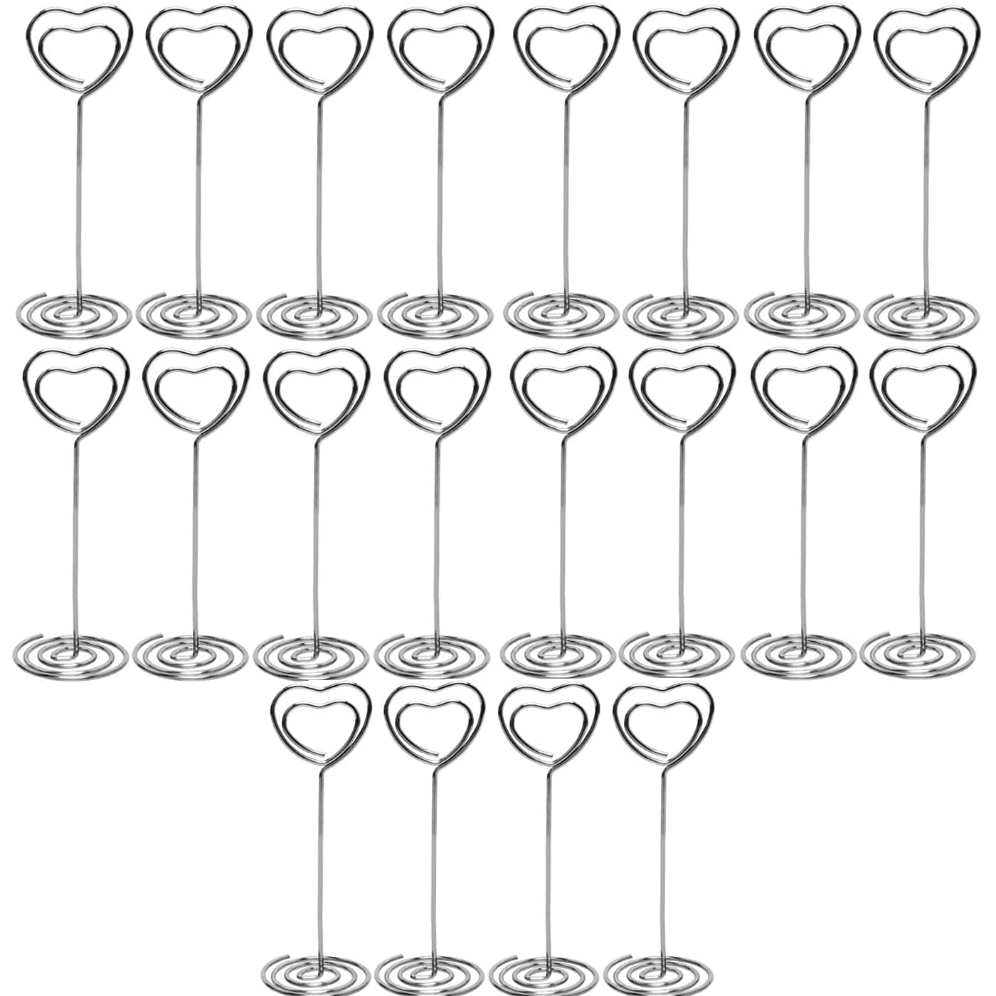 Wedding Table Numbers Holder - Yqboom 20 Pack 3.35    Name Card Holder Place Card Holder Photo Holder Clips Note Photo Picture M