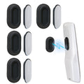 Tsjliki Magnetic Remote Control Holder Wall Mount 4 Pack Soft Silicone Remote Control Caddy With Strong Adhesive Remote Holder -