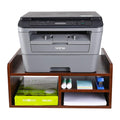 Pag Desktop Printer Stand With Storage, Paper Storage Holder Rack For Desk, Wooden Printer Organization For Home/Office, Retro B