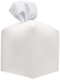 Carrotez Tissue Box Cover, Refined Modern PU Leather Square Holder - Decorative Holder/Organizer for Bathroom Vanity Countertop,