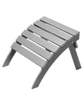 VEVOR Adirondack Ottoman, 21.5L x 18.9W x 14.8H Inch HDPE Plastic Folding Adirondack Ottoman, Weather-Resistant Foot Rest for Ad