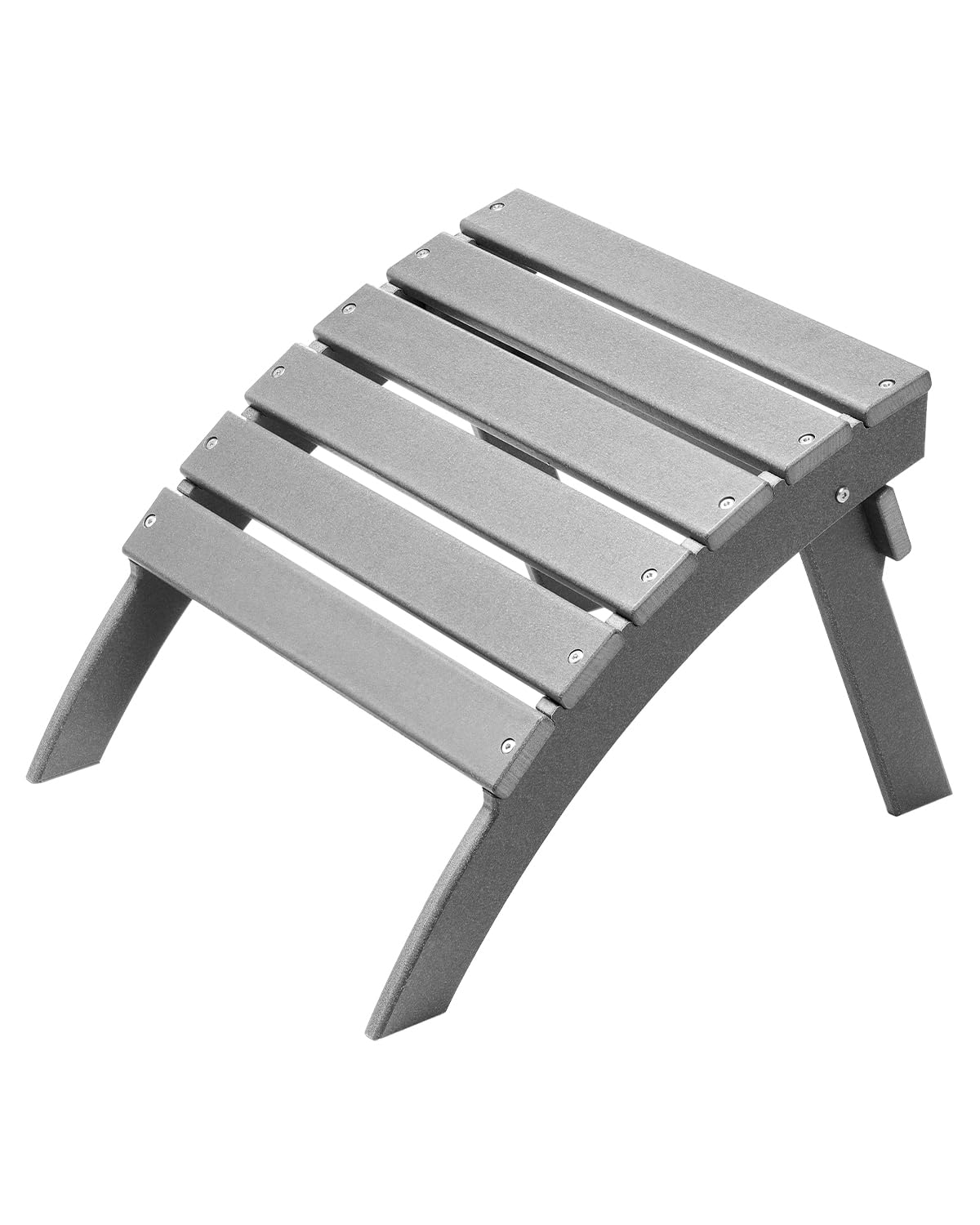 VEVOR Adirondack Ottoman, 21.5L x 18.9W x 14.8H Inch HDPE Plastic Folding Adirondack Ottoman, Weather-Resistant Foot Rest for Ad