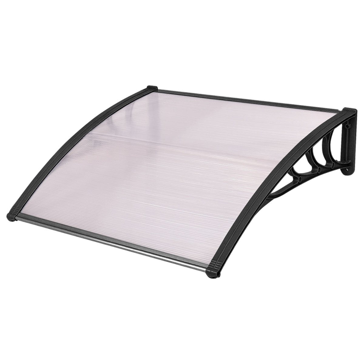 Tangkula 40'X40' Window Awning, Modern Polycarbonate Front Door Canopy, Window Door Cover For Rain Snow Sunlight Protection, P