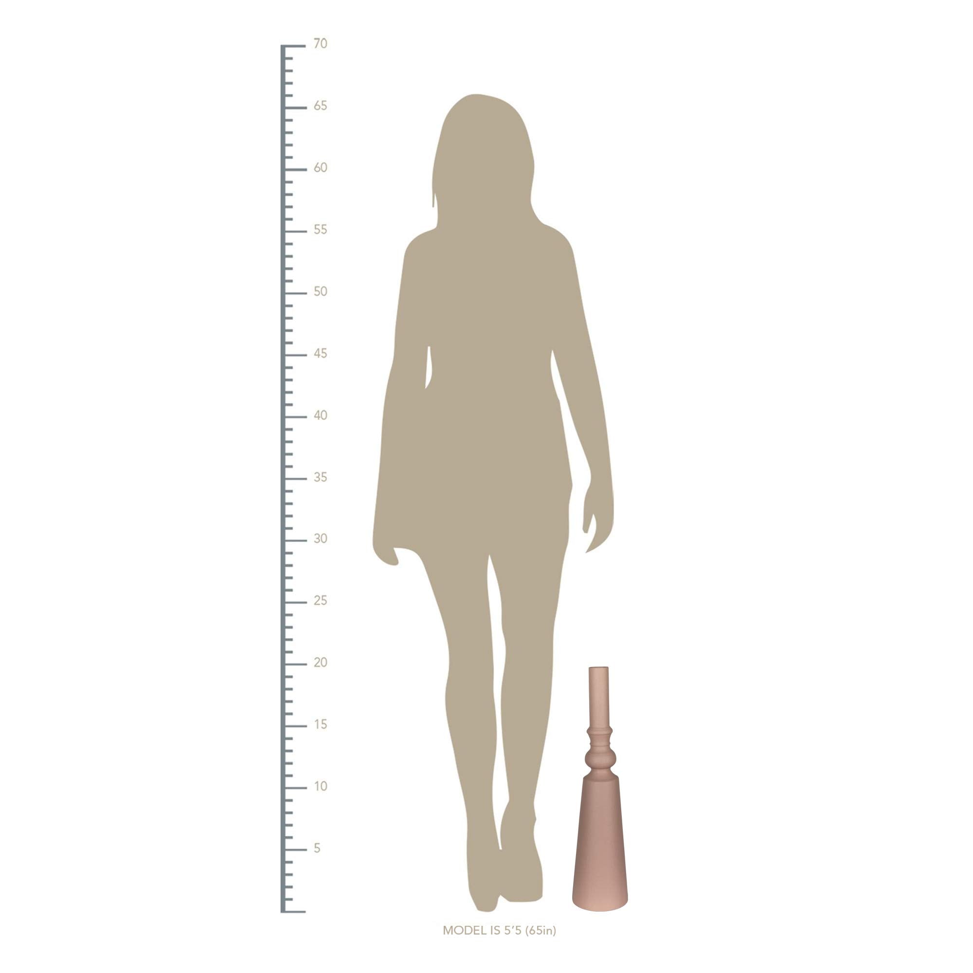 HomeRoots 100% Metal Contemporary Light Pink Metal Decorative Vase