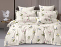 Mosho 220 Tc Cotton King Size Comforter Bedsheet Set 108X108 Inch Double Bed Large Size With 2 Pillow Covers  Floral Print