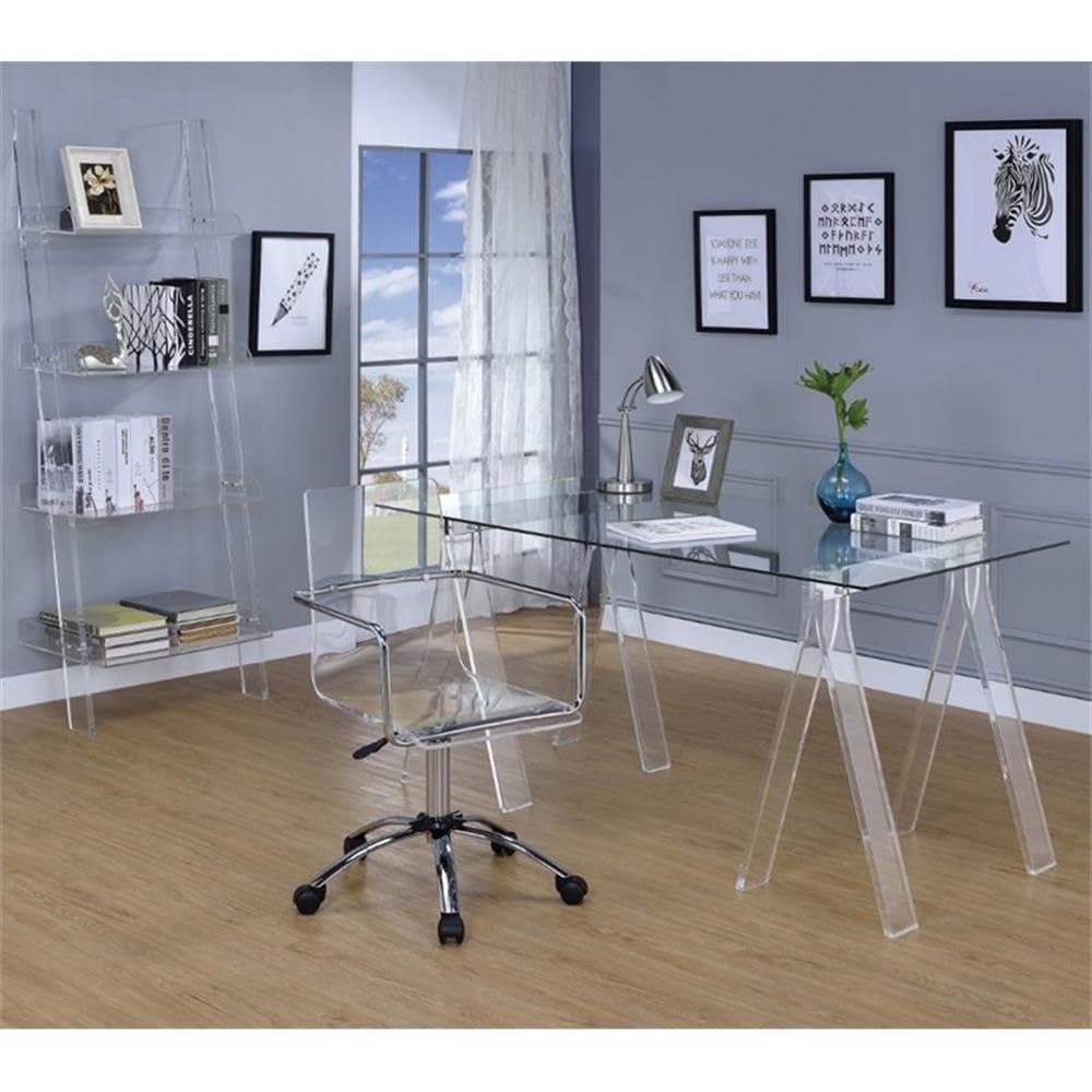 Coaster Home Furnishings Office Chair, clear acrylic (801436-CO)