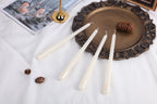 Kemladio 8 Pcs 10 Inch White Taper Candles, Burning Unscented Tapered Candles 8 Hrs, Long Candle Sticks,Dinner Candle,Tall Candl