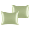 Ntbay 2 Pack Satin Standard Pillowcases For Hair And Skin, Luxurious And Silky Pillow Cases With Envelope Closure, 20X26 Inches, Sage Green