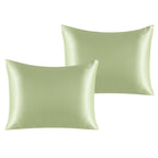 Ntbay 2 Pack Satin Standard Pillowcases For Hair And Skin, Luxurious And Silky Pillow Cases With Envelope Closure, 20X26 Inches, Sage Green