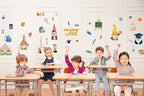 Alibbon Welcome Back To School Wall Stickers For Classroom, Gnome Stickers For Kids, First Day Of School Stickers For Children,