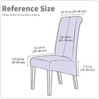 Deisy Dee Stretch Xl/Oversized Soft Spandex Extra Large Dining Room Chair Covers For Kitchen Dining,Removable Washable Chair Protectors Slipcovers (Navy, 4)