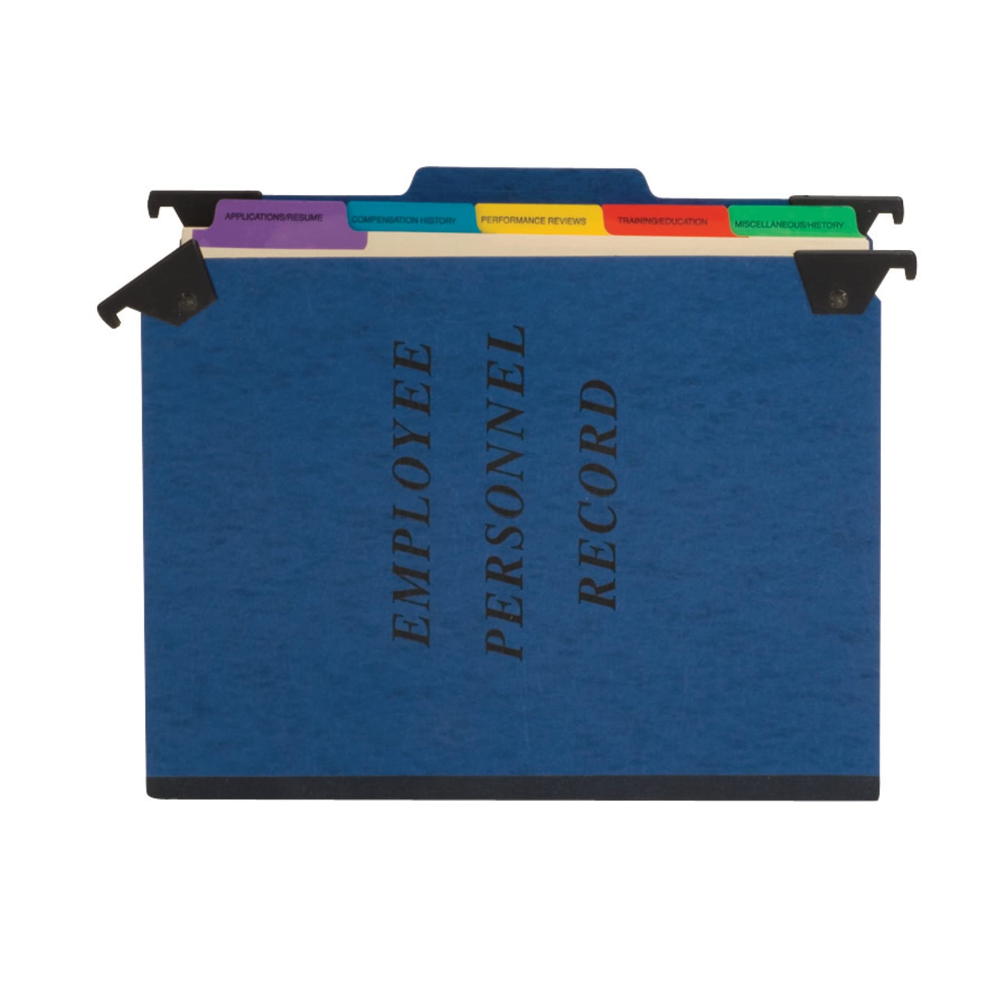 Pendaflex Ser2Bl Personnel Folders, 1/3 Cut Hanging Top Tab, Letter, Blue
