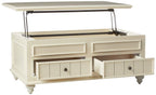 ACME Natesa Coffee Table w/Lift Top - - White Washed