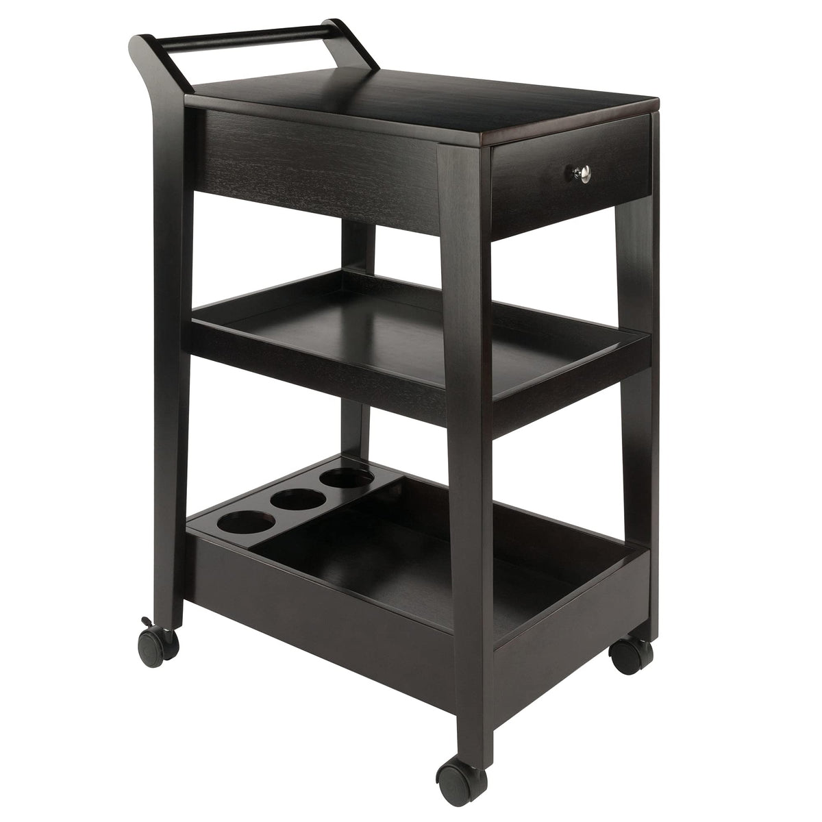 Winsome Wood Jeston Entertainment Cart, Espresso