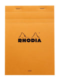 Rhodia Classic French Paper Pads Ruled With Margin 6 In. X 8 1/4 In. Orange (16600C)