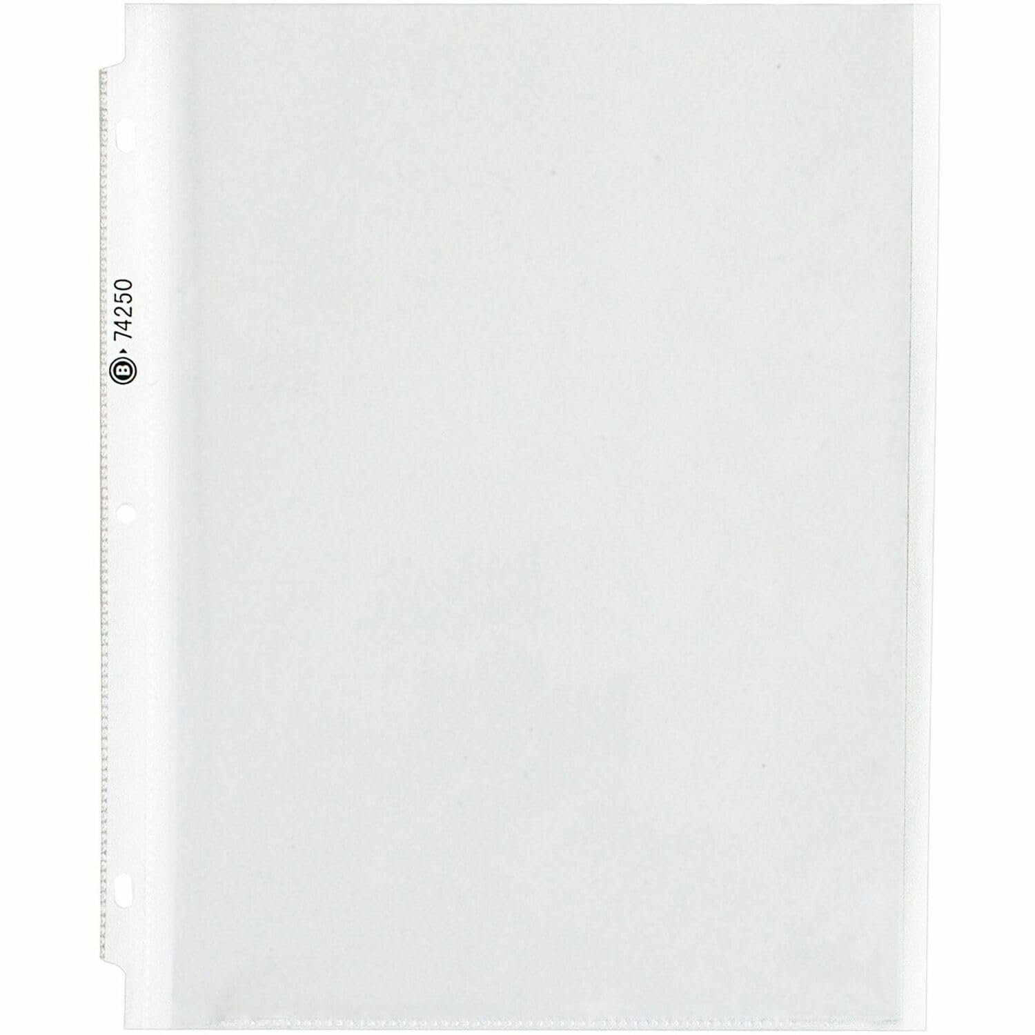 Business Source 74250 Sheet Protectors,Heavyweight,100-Sht Cap,8-1/2-Inch,25/Pk,Cl