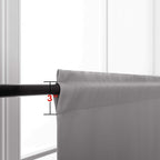 Koufall 36 Inch Curtains For Basement Windows 2 Packs Blackout Light Blocking Small Half Medium Gray Short Curtains For Bedroom Bathroom Light Grey 34 By 36 Inches Long