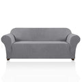 Princedeco Stretch Sofa Cover Slipcover Couch Covers For 3 Cushion Couch Furniture Protector Sofa Covers With Non Slip Elastic Bottom Dogs Pet Friendly Fitted (Sofa, Dove)