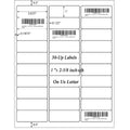 Youhool Address Labels 1' X 2-5/8' For Inkjet Printers Laser Printers 30 Per Sheet White Color Printable Mailing Labels, Pack