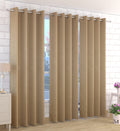 Kiara Creations 2 Piece Room Darkening Thermal Insulated Blackout Curtains for Long Door 8 Feet, Light Chocolate | Floral