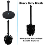 Blue Donuts Toilet Brush And Holder - Cleaning Brush Holder, Toilet Brush With Holder, Toilet Bowl Cleaner Brush And Holder, Sta