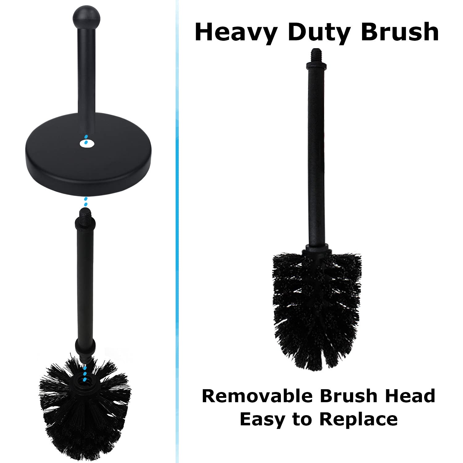 Blue Donuts Toilet Brush And Holder - Cleaning Brush Holder, Toilet Brush With Holder, Toilet Bowl Cleaner Brush And Holder, Sta