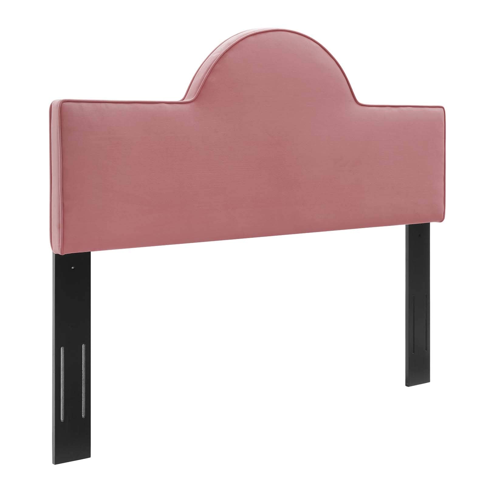 Modway Dawn Performance Velvet Headboard, King/Ca King, Dusty Rose