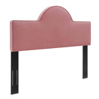 Modway Dawn Performance Velvet Headboard, King/Ca King, Dusty Rose