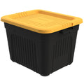 Life Story 20 Gallon Stackable Storage Bin, Versatile Lidded Container, Yellow