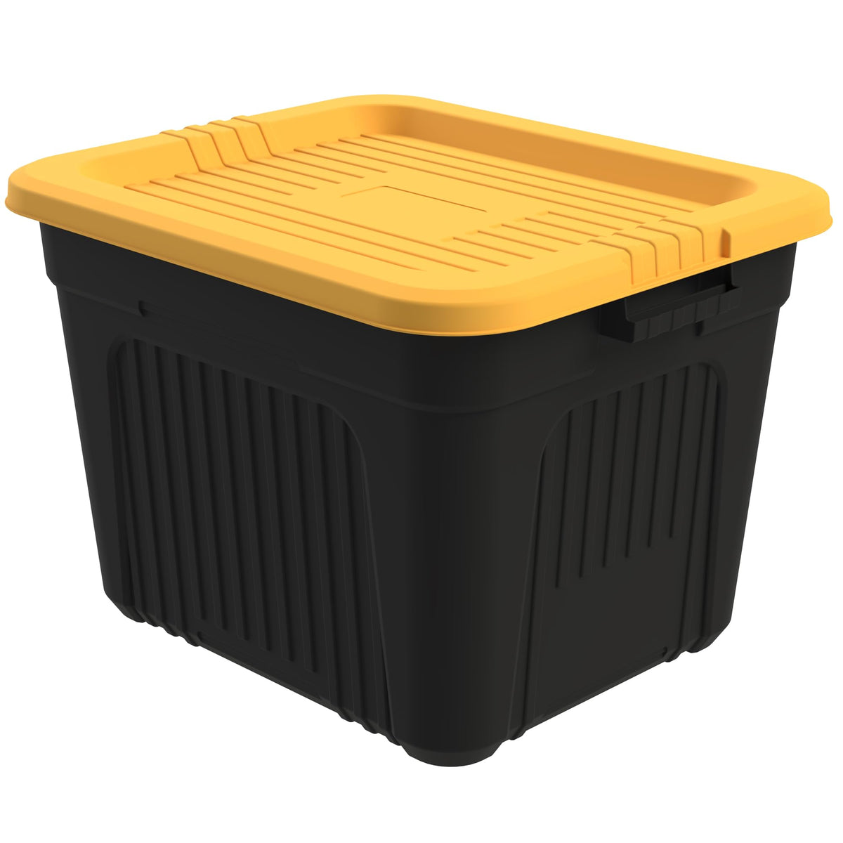 Life Story 20 Gallon Stackable Storage Bin, Versatile Lidded Container, Yellow