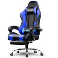 GTPLAYER Gaming Chair, Computer Chair with Footrest and Lumbar Support, Height Adjustable Game Chair with 360-Swivel Seat and He