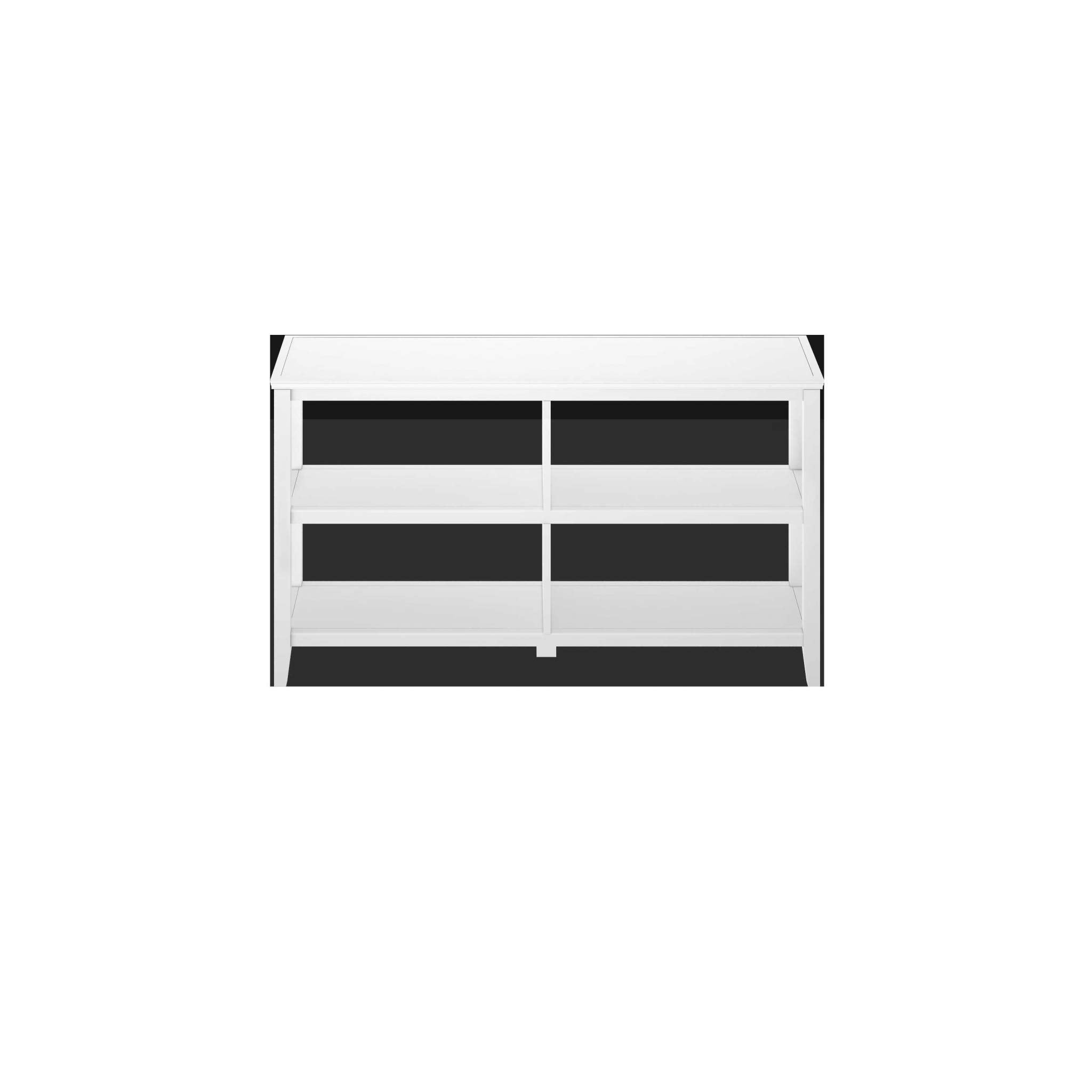 HomeRoots Pine and MDF 30&quot; Bookcase with 2 Shelves in White