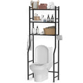 Glotika 3-Tier Over The Toilet Storage, Space Saver Metal Bathroom Shelves, Freestanding Above Over Toilet Storage Shelf With 4