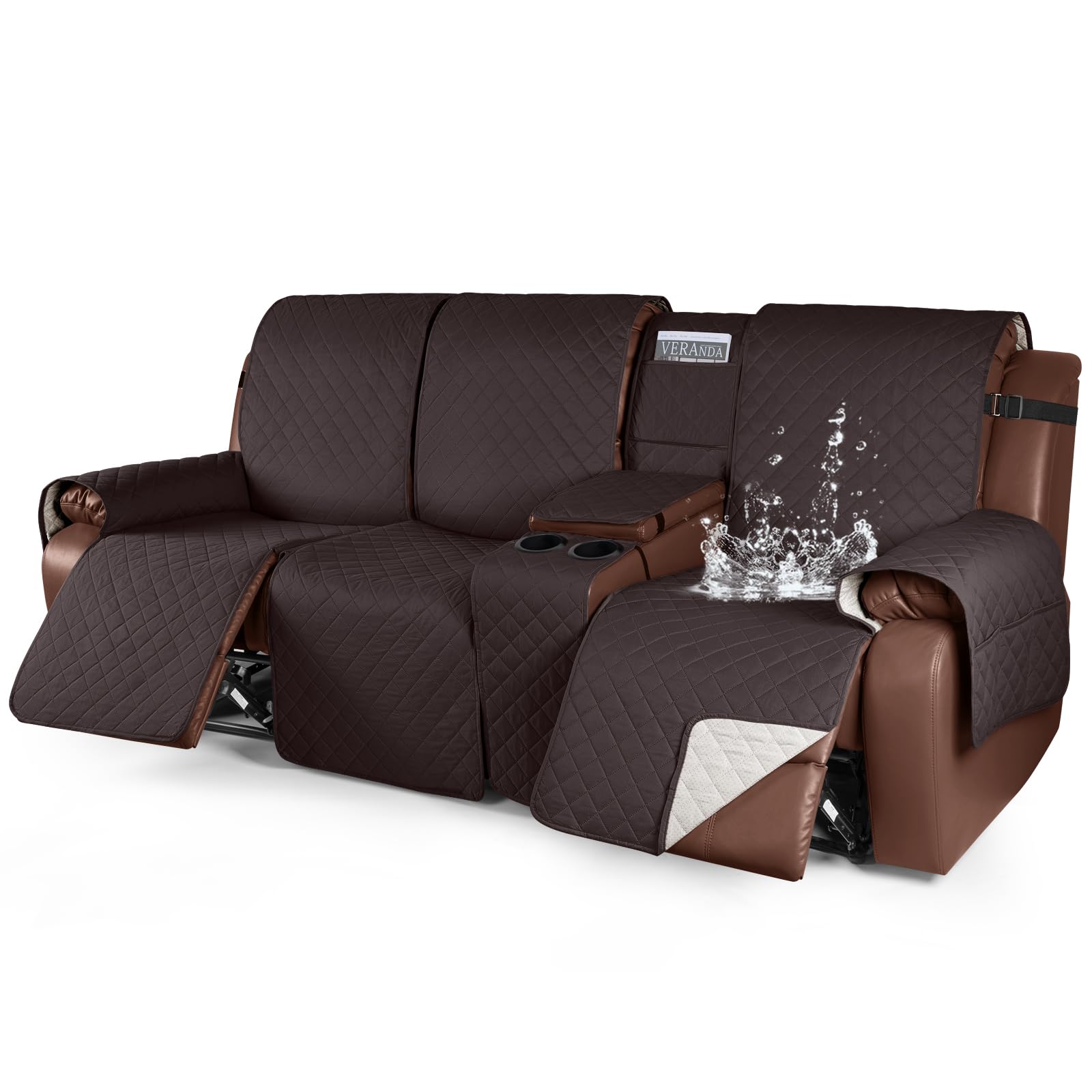 Kincam 100% Waterproof Recliner Chair Cover, Reclining Couch Covers For Pets, Dogs, Recliner Couch Slipcover Furniture Protector