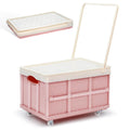 Healvian Collapsible Storage Bins with Lids And Wheels, Stackable Folding Storage Boxes for Clothes Toys Books, Home Garage Car 