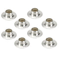 Rannb Closet Rod Holders 3/4 Dia Rod End Support  8pcs